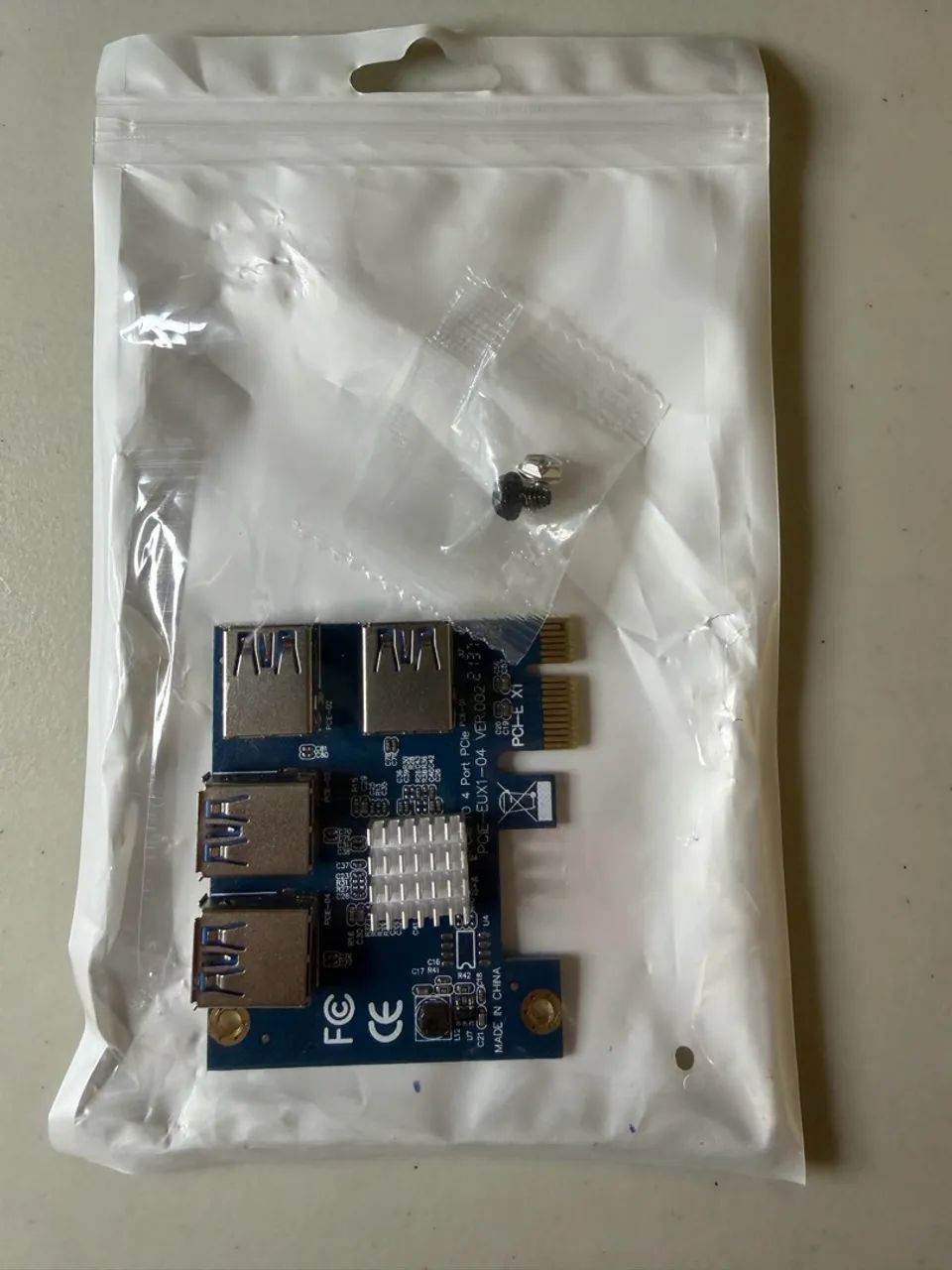 Placa PCI?E USB 3.0 - 4 portas - Modelo PCIE?EX1?04 (VER 002)