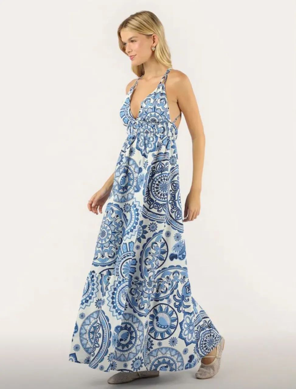 Vestido longo mandala