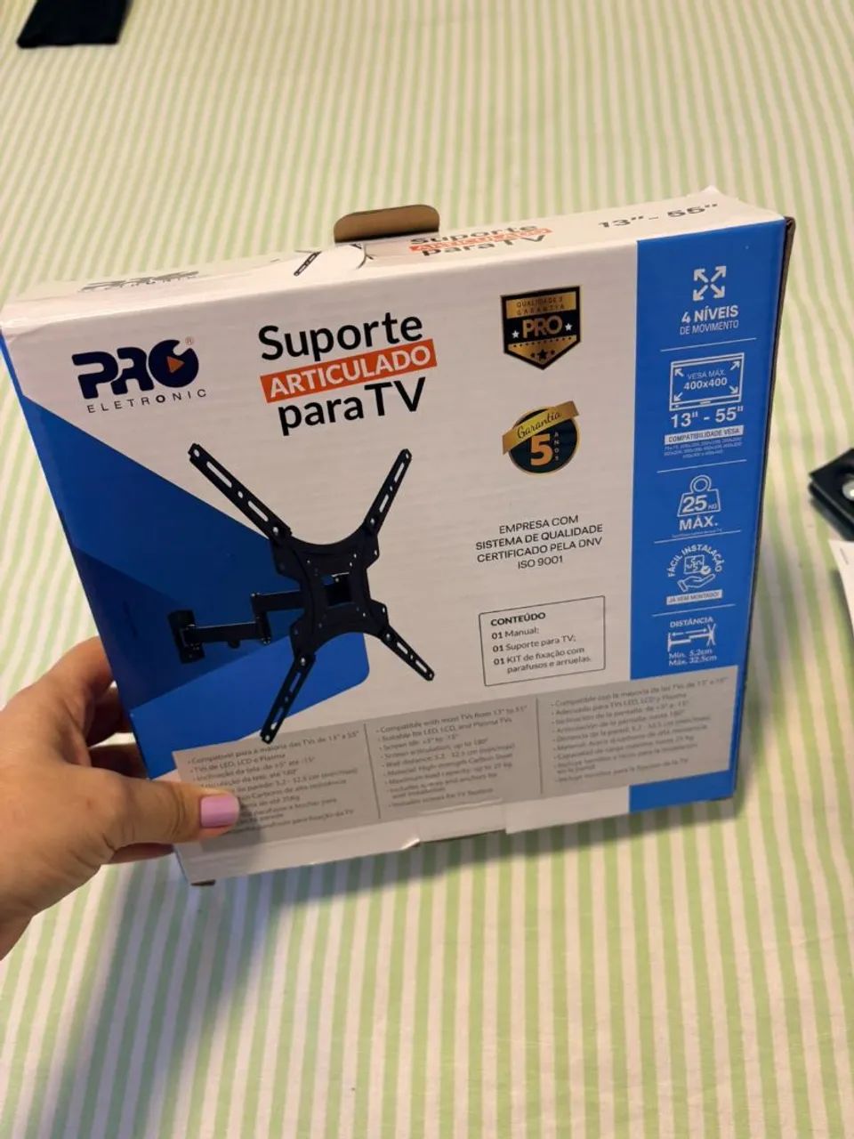 Suporte articulado para TV 13" a 55" polegadas novo na caixa
