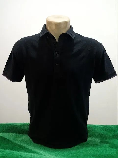 Camisa Polo Masculina Preta