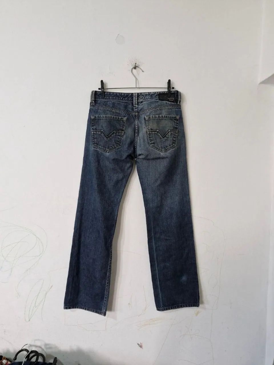 calça jeans diesel larkee azul 38 - Foto 5