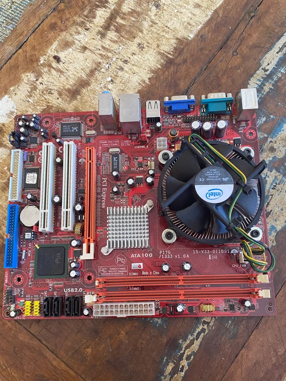 Kit Placa-mãe Intel Core 2 Duo + cooler - Foto 2