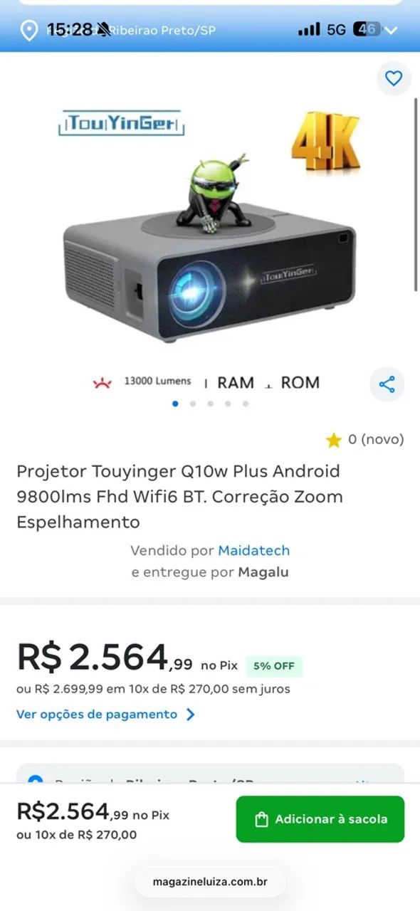 Projetor q10w Android  - Foto 4