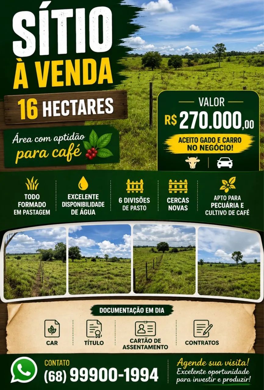     Sítio com Aptidão Comprovada para Café - 16 ha - Foto 2