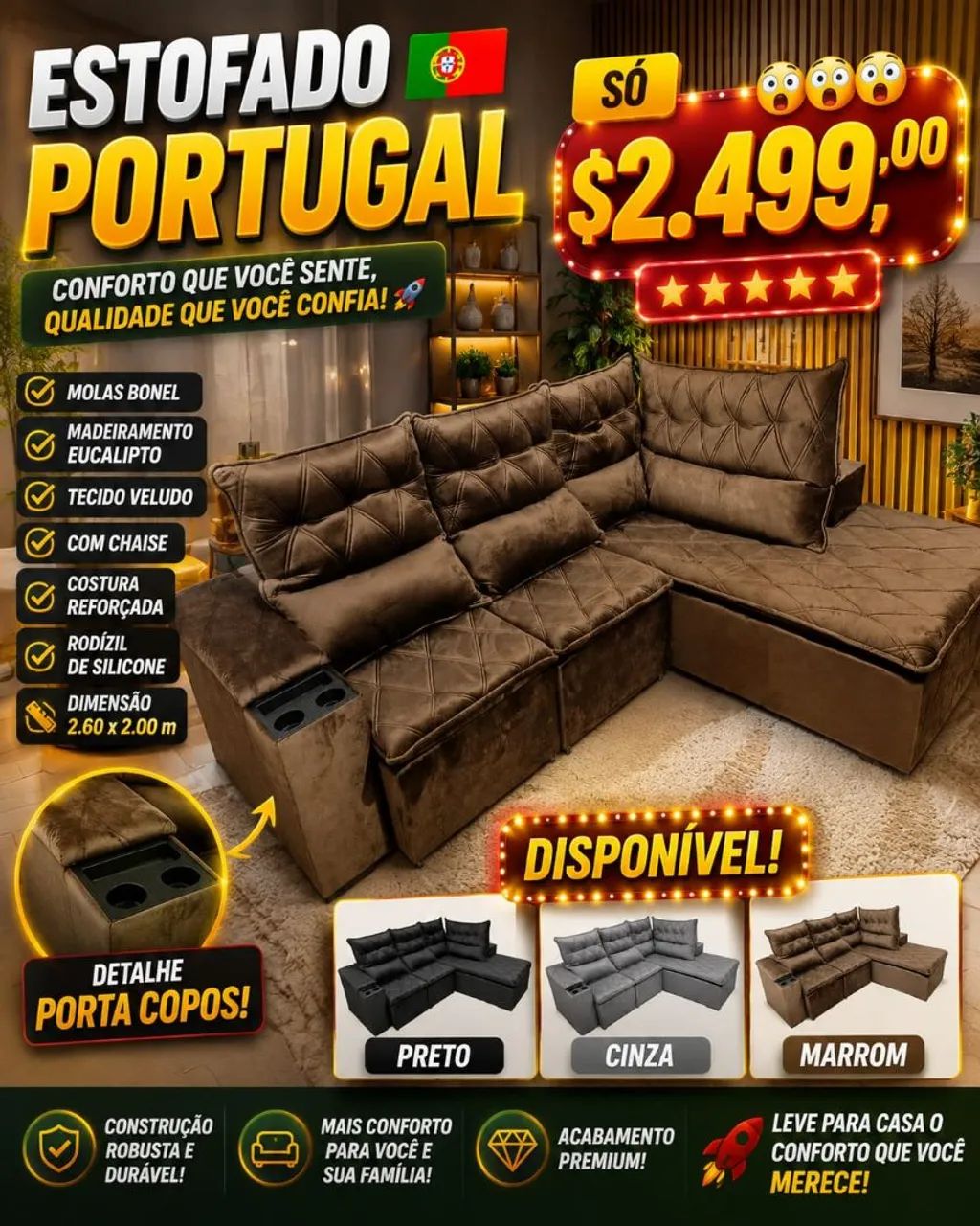 Sofá Portugal 