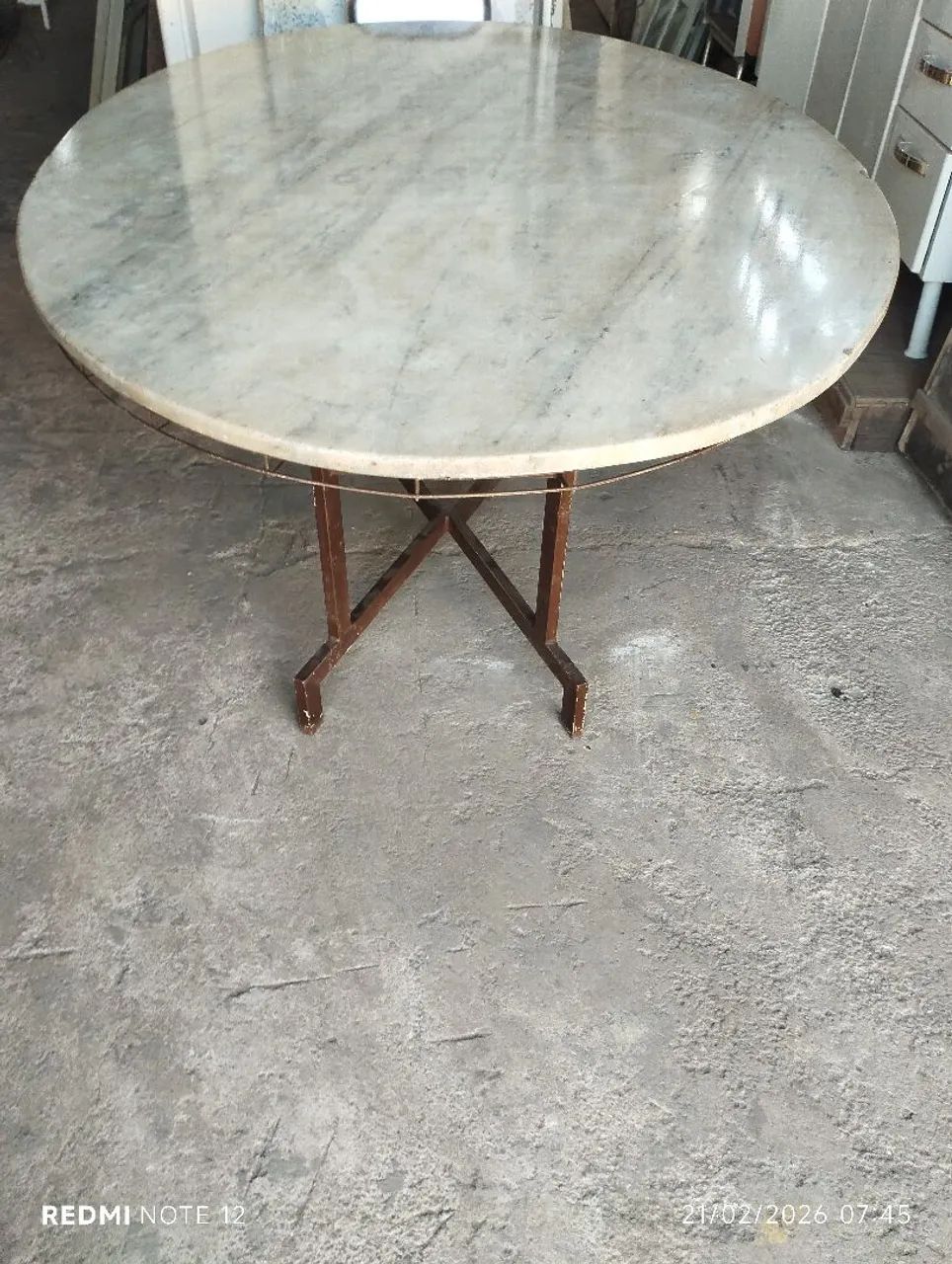 Mesa pedra base ferro - Foto 2