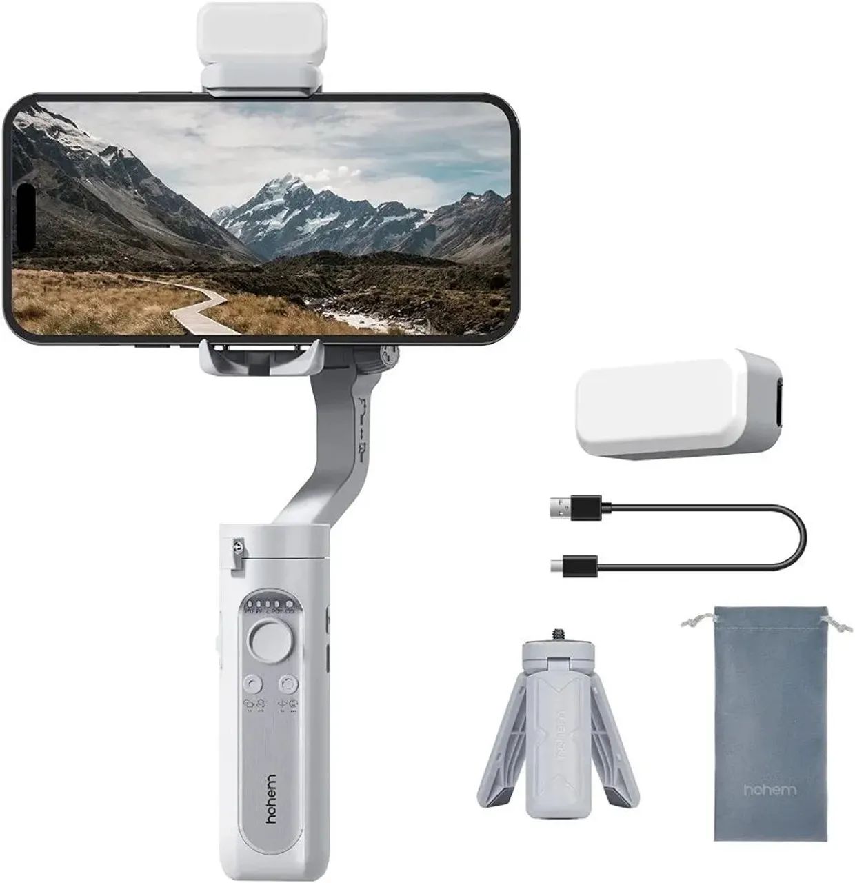 Gimbal estabilizador de celular android e ios com aplicativo.  - Foto 3