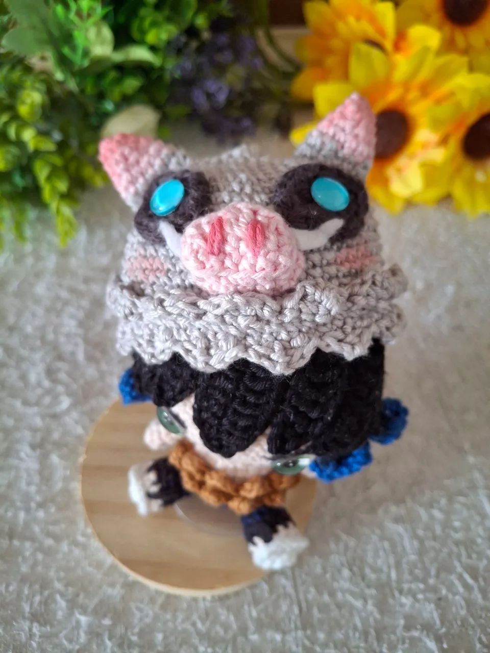 Inosuke chibi - Amigurumi Demon Slayer  - Foto 5