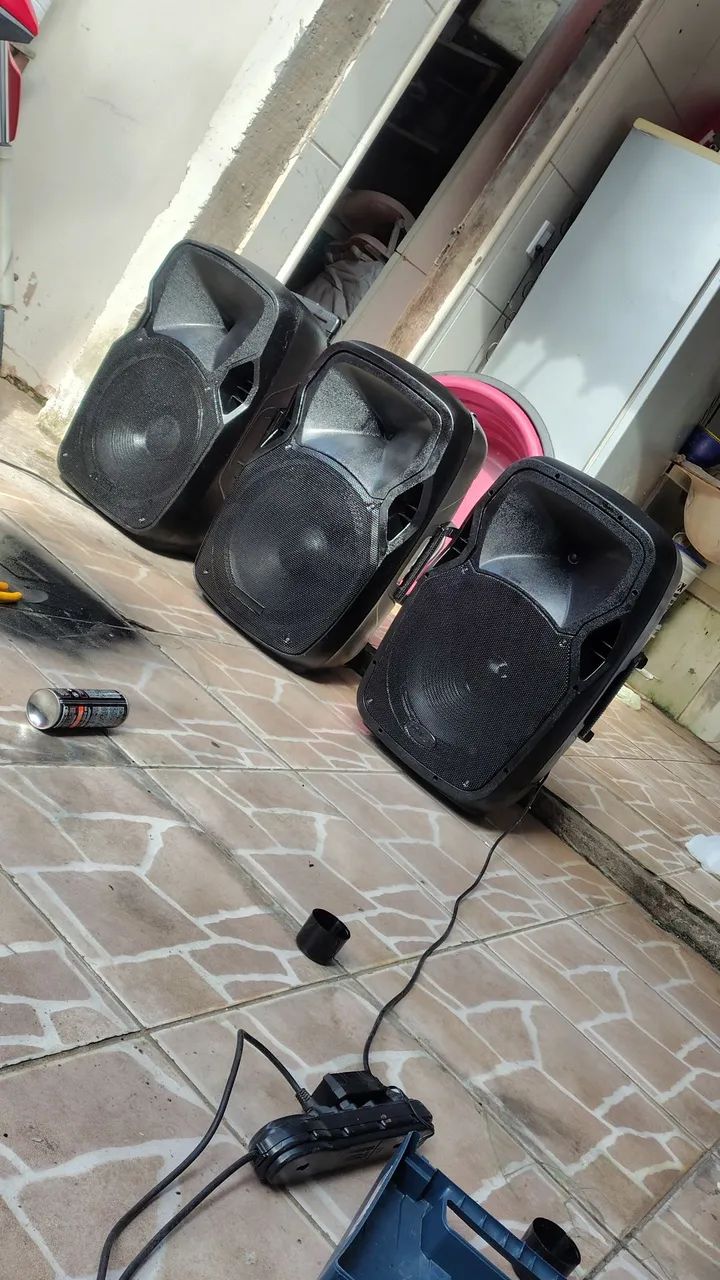 CAIXAS DE SOM ATIVA E MESA - Foto 3