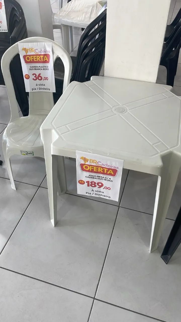 jogos de mesas plasticas novos de fabrica - Foto 2