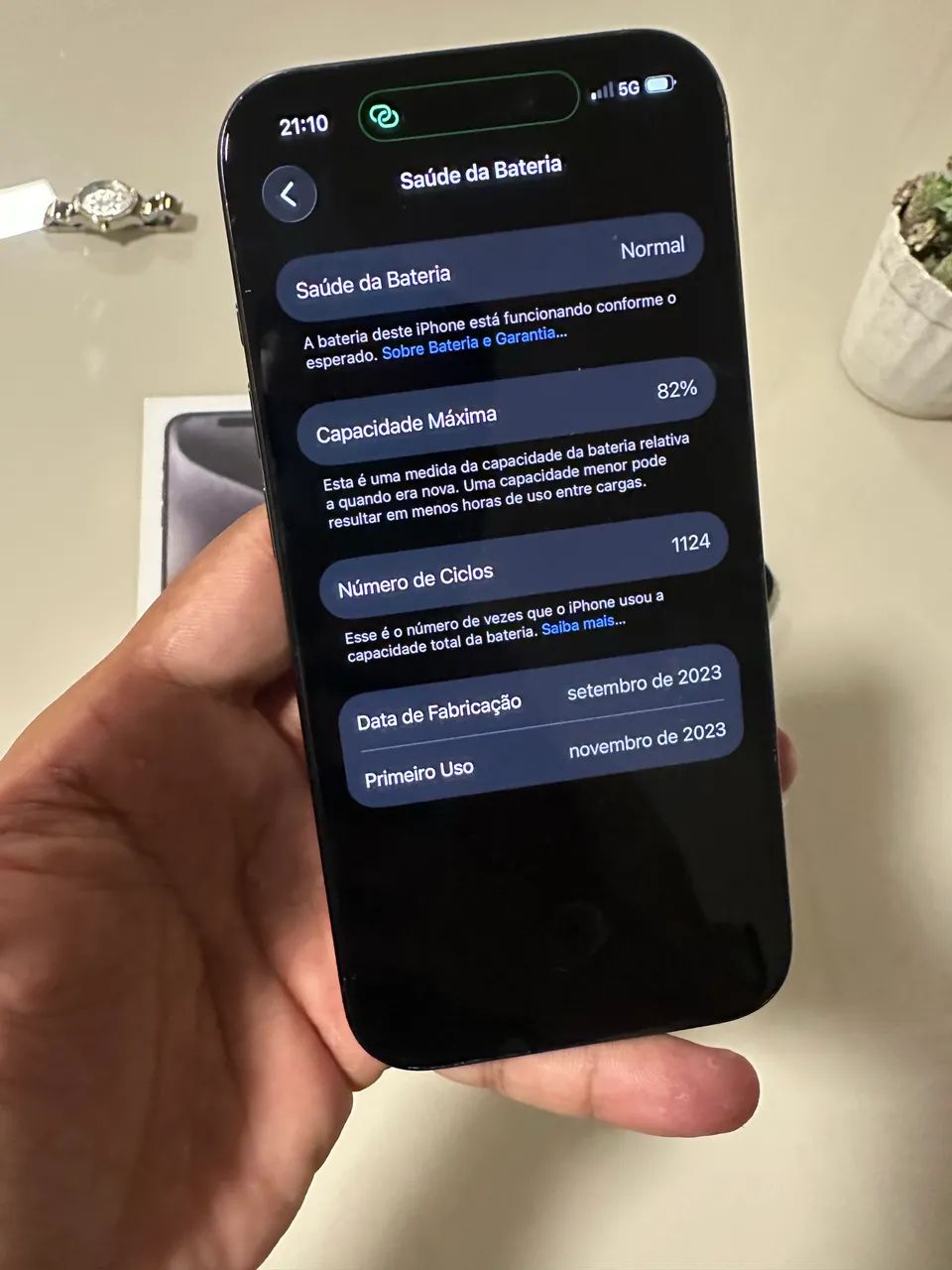 iphone 15 Pro 128GB Preto  - Foto 4