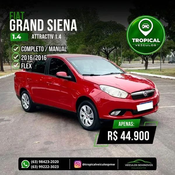 Fiat Siena Attractive 1.4 Fire Flex 8V 4P 2016 - Foto 2