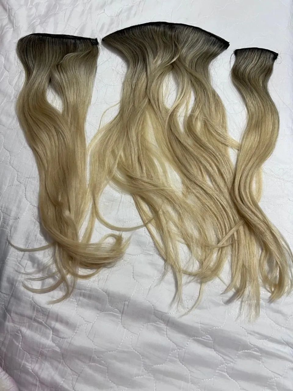 Cabelo mega hair brasileiro loiro - Foto 4