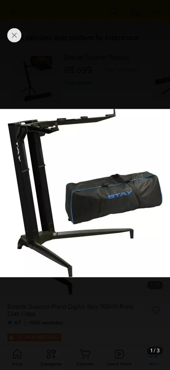 Suporte stay piano 700/01