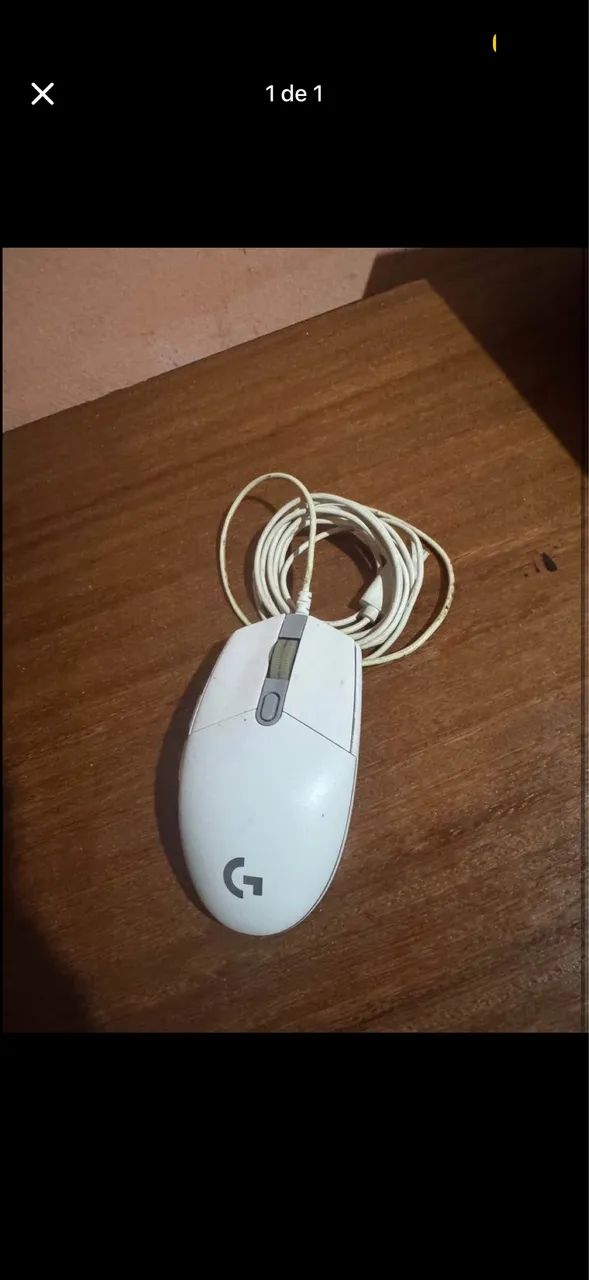 Mouse logitech 203 com defeito no clique direito 