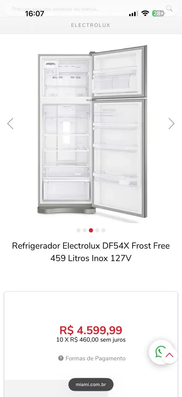 GELADEIRA INOX ELECTROLUX - Foto 2