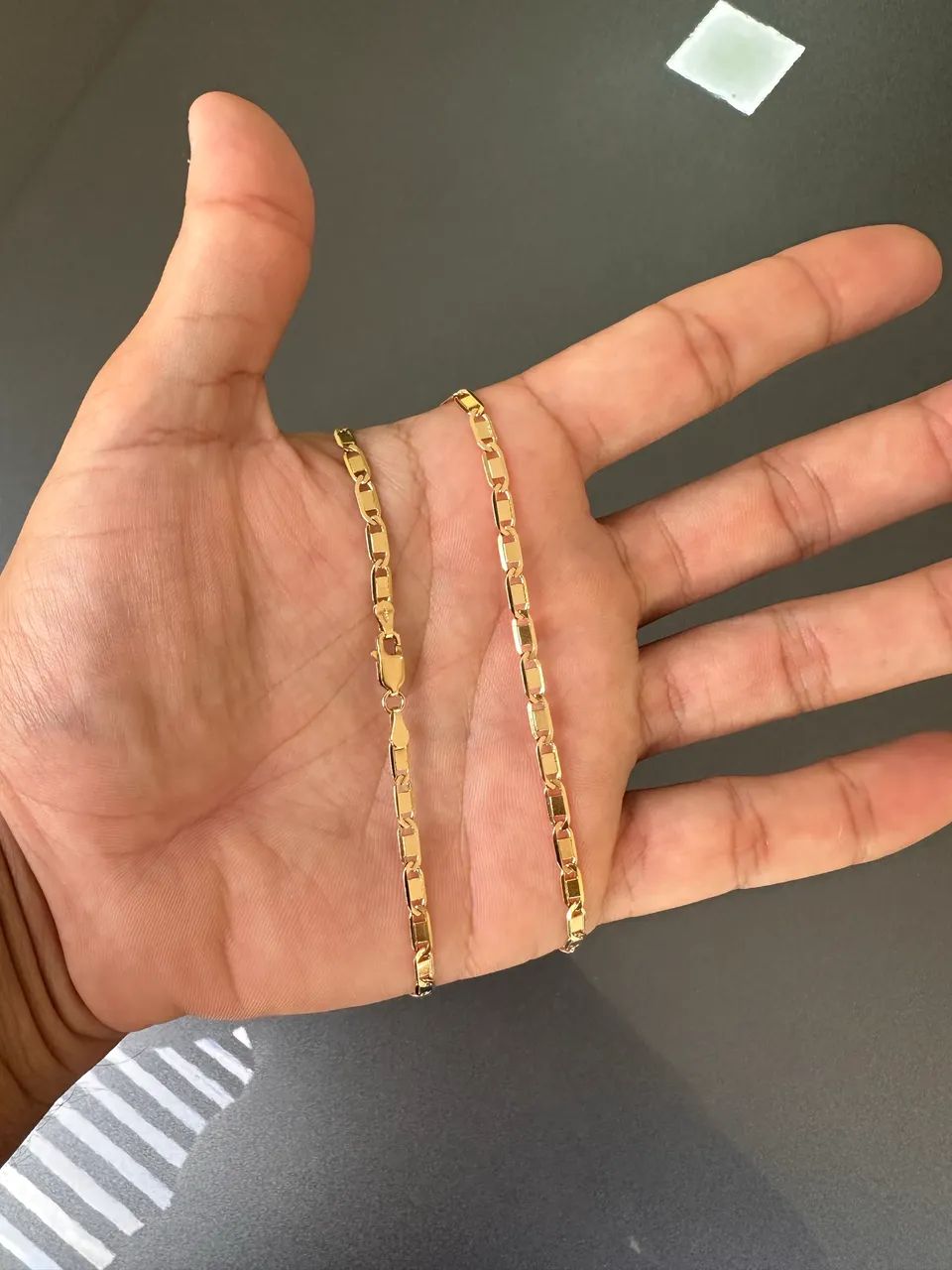 Cordão De Ouro 18K 750 Modelo Piastrine - Foto 2