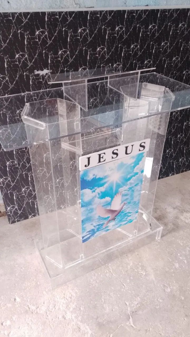 Púlpito de acrílico pronta entrega 