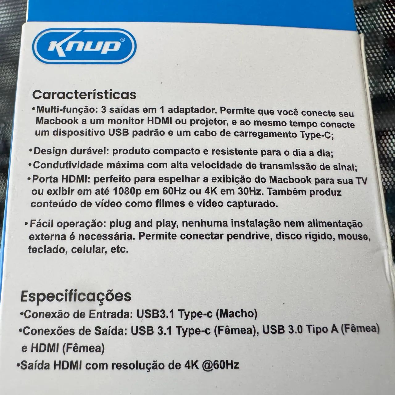 Hub Adaptador type-c para hdmi com USB e USB-c - Foto 2