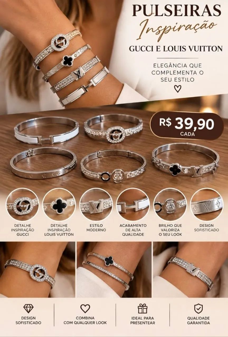 Braceletes inspiração últimas unidades 