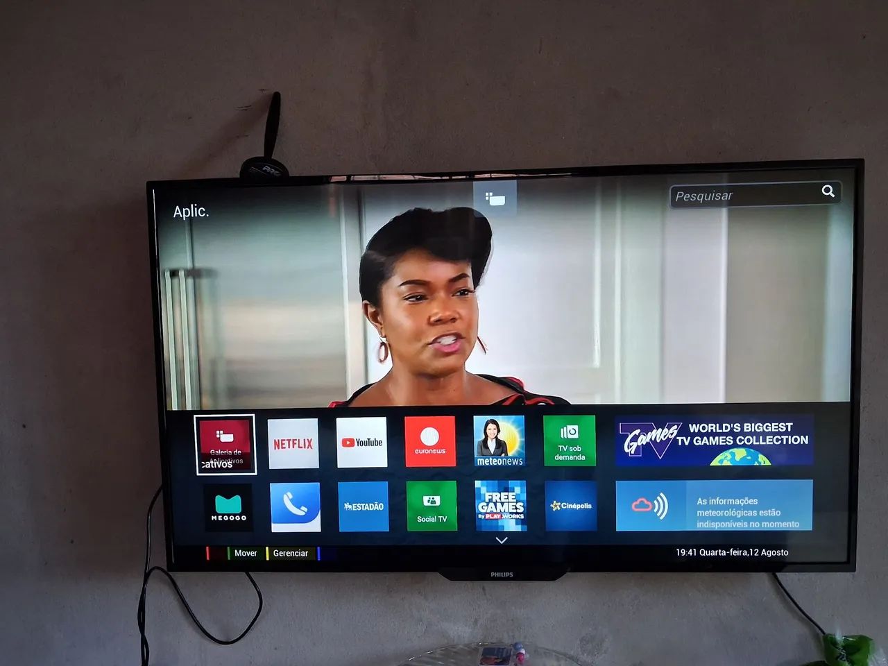Vendo Smart tv Philips 43 polegadas 