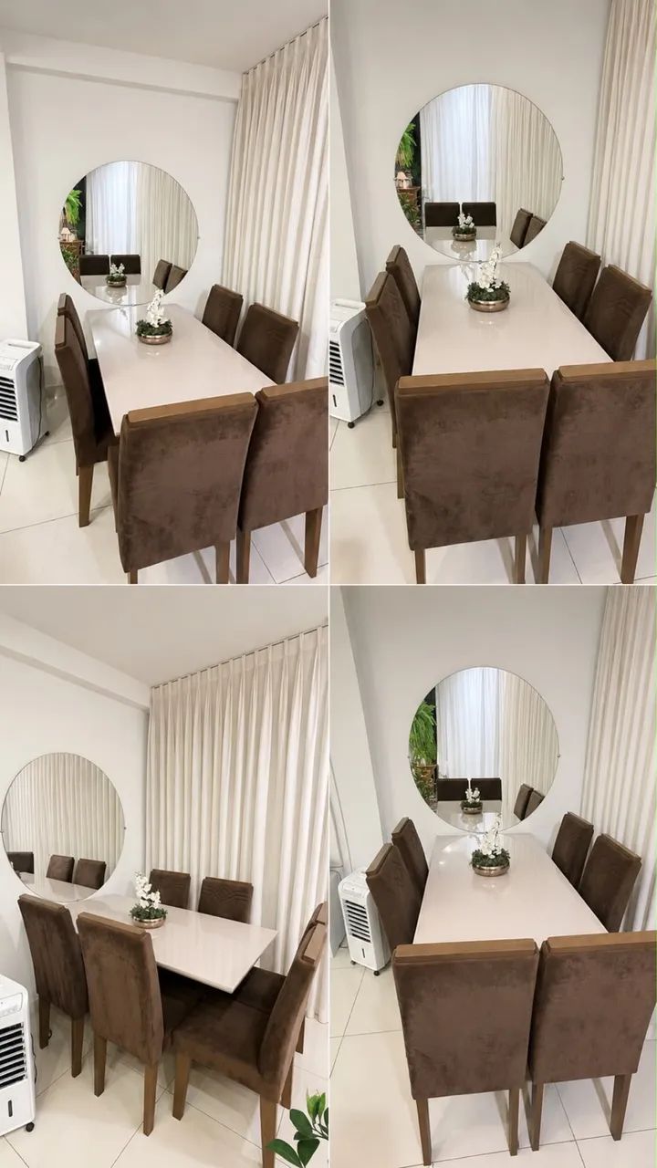 Vende se conjunto de mesa de jantar com 6 cadeiras semi nova 