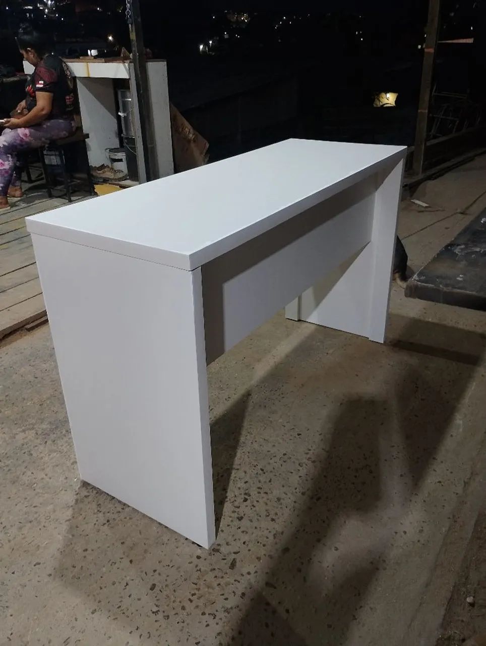 Mesa em MDF branco  - Foto 2