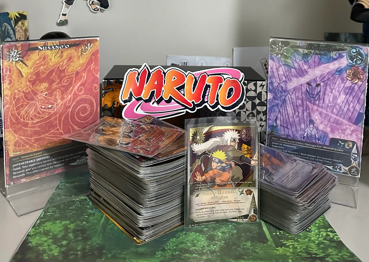 Naruto CCG Deck Naruto/Jiraiya Completo - Bandai Original