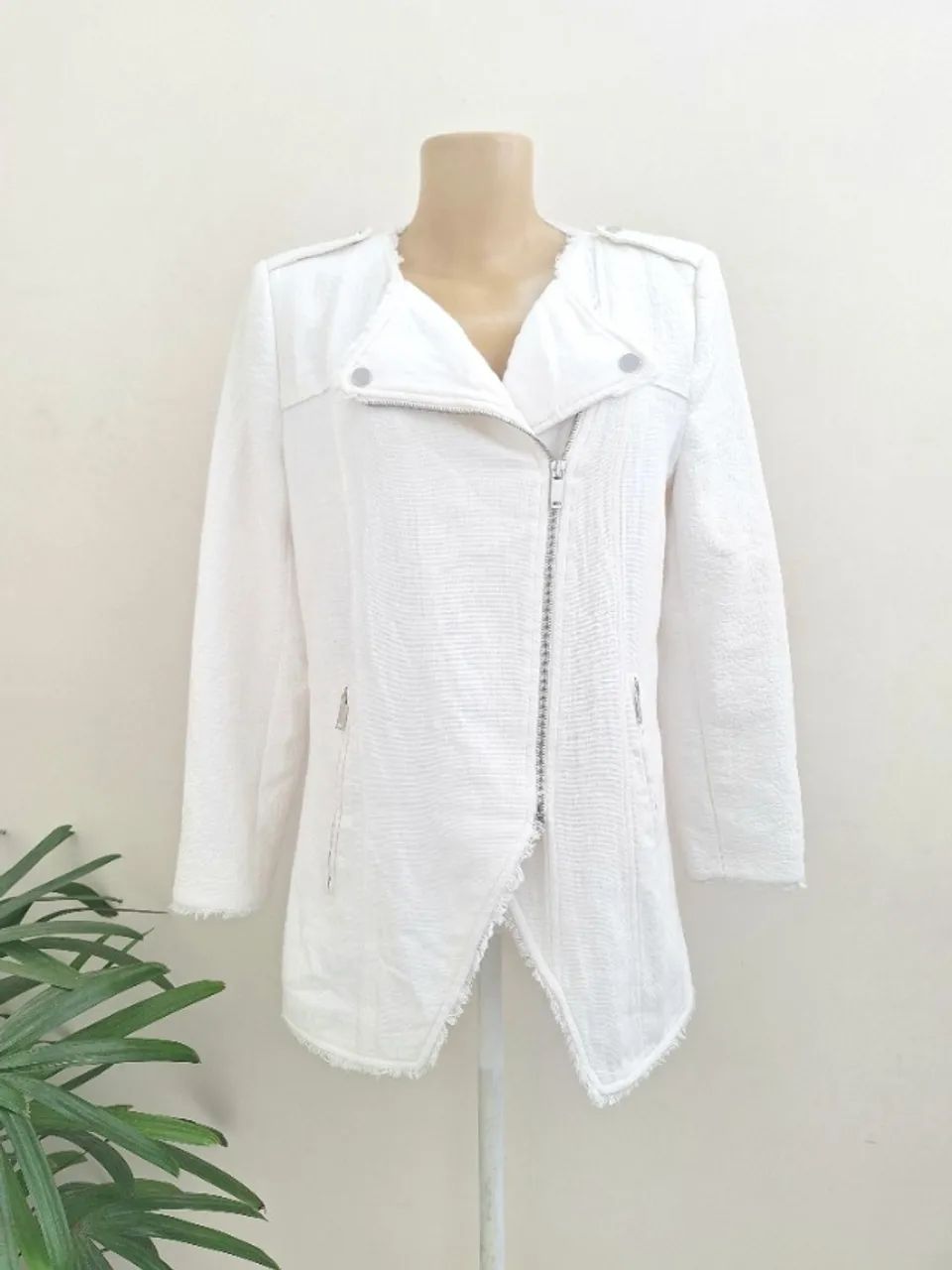 Jaqueta zara off white 