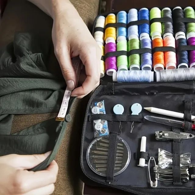 Kit Costura e Linhas Estojo com 100 Peças - Foto 3
