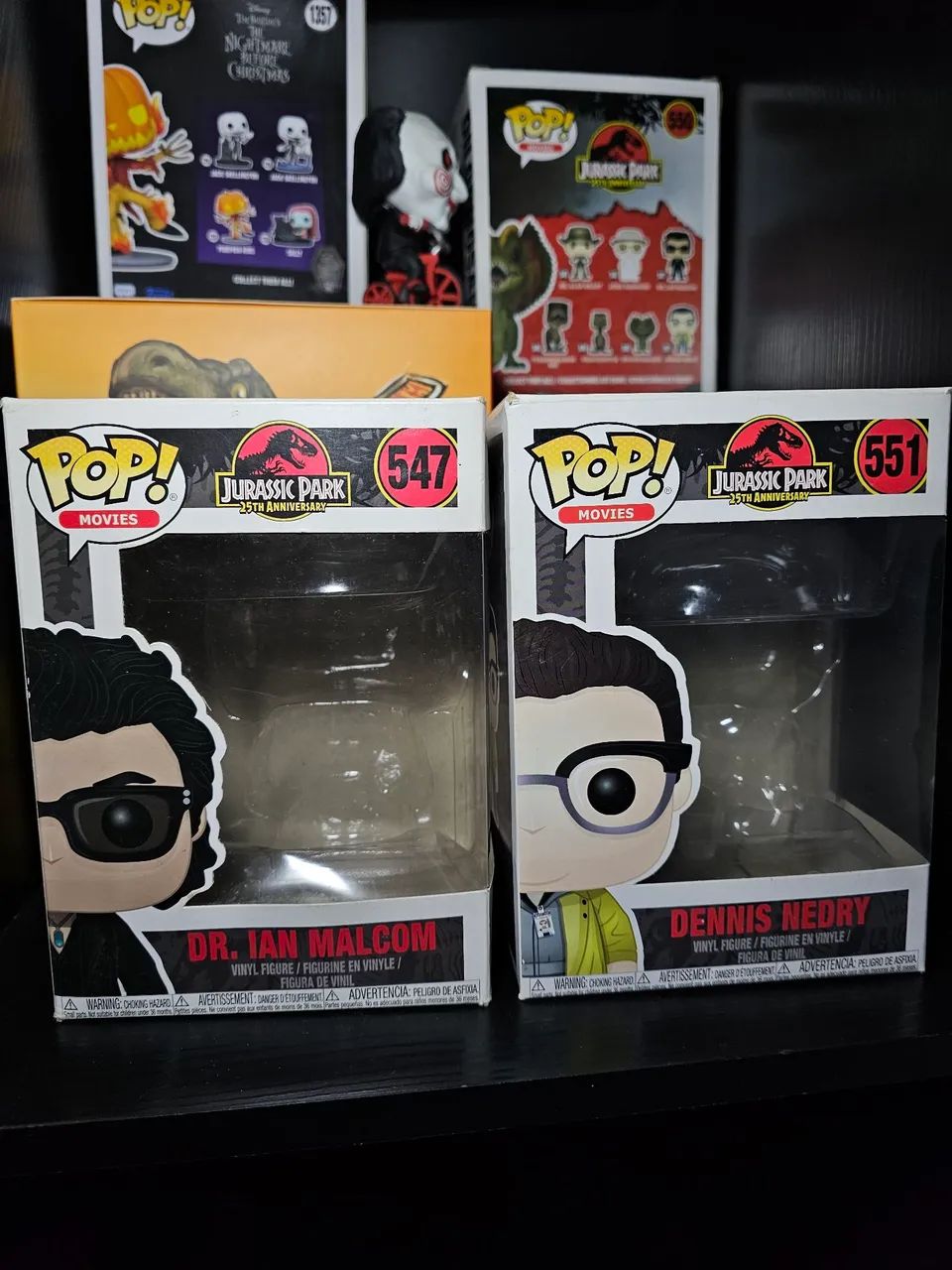 Funko pop Jurassic Park Dr Ian Malcolm e Dennis Nedry (547 e 551)  - Foto 3