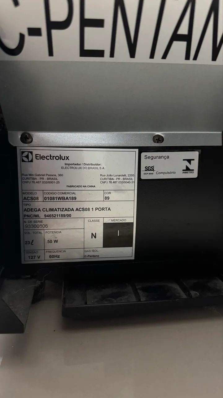Adega Climatizada Electrolux ACS08 - 8 garrafas - Foto 3
