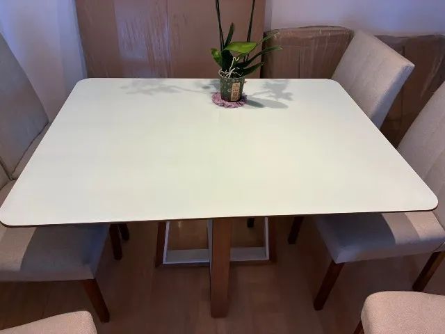 Mesa de jantar retangular com 6 cadeiras - Foto 2
