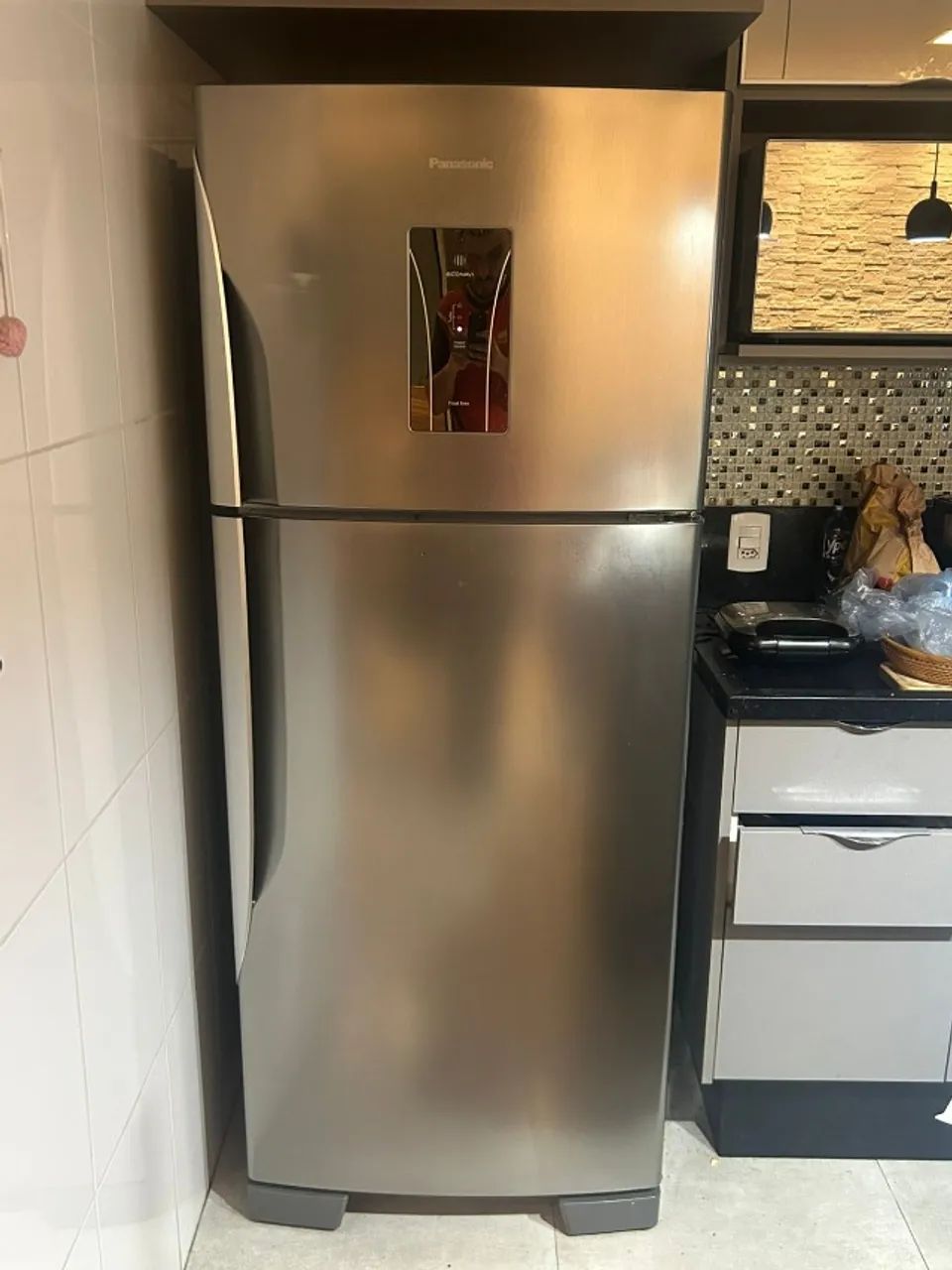 Geladeira Panasonic Duplex Frost Free 435 Litros Cinza NRBT56PD4XA - 127 Volts