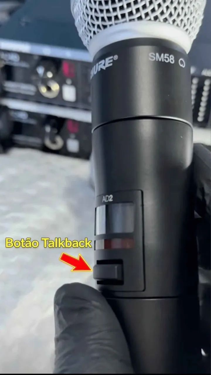 SHURE AXIENT G55  Com Talk. com 02 bastões Beta 58A, A Pronta entrega !!!! - Foto 5