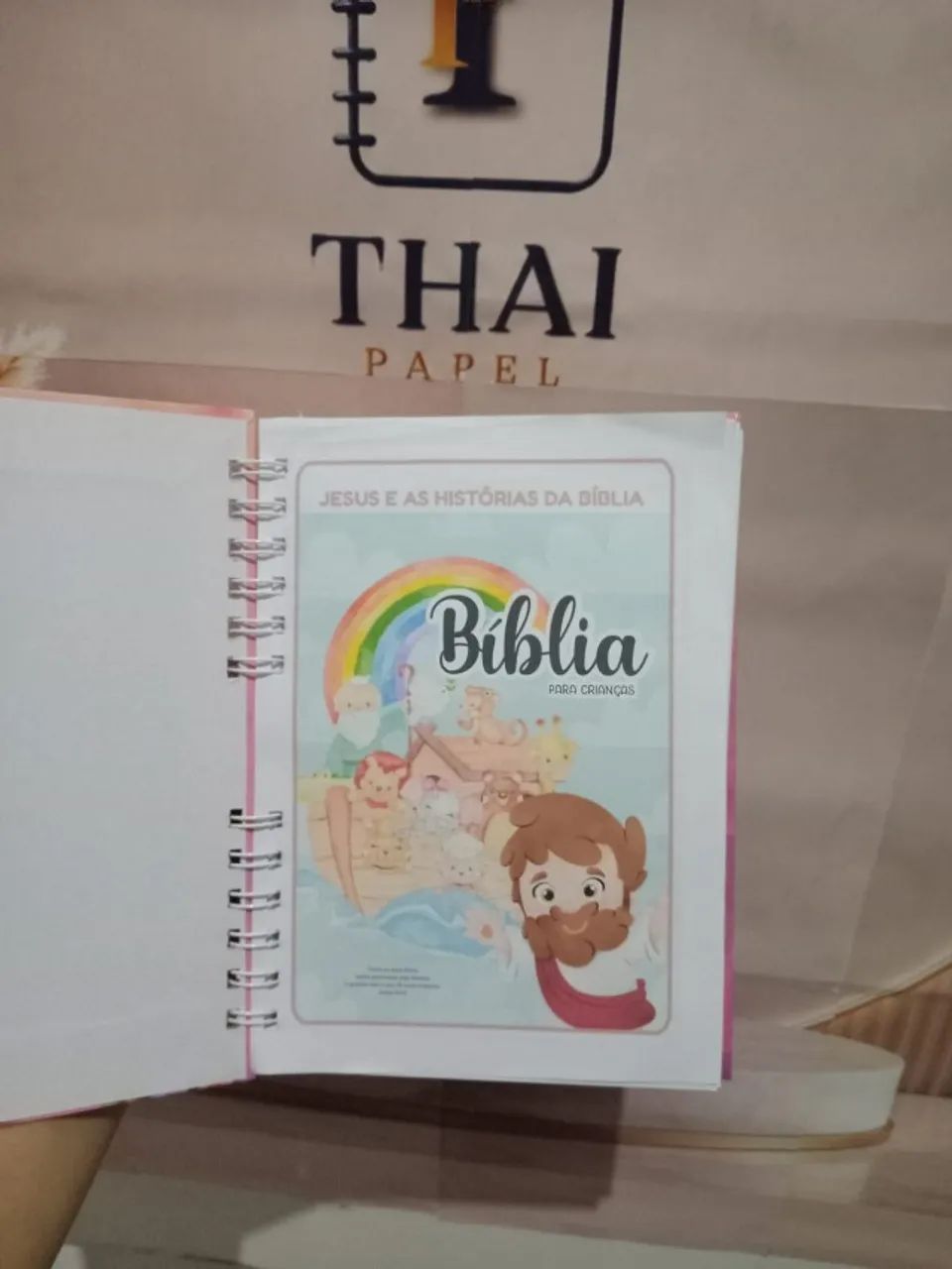 BIBLIA INFANTIL ILUSTRADA COM NOME - Foto 5