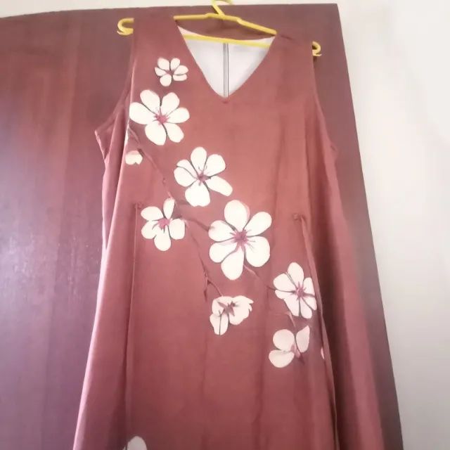 Vestido longo florido