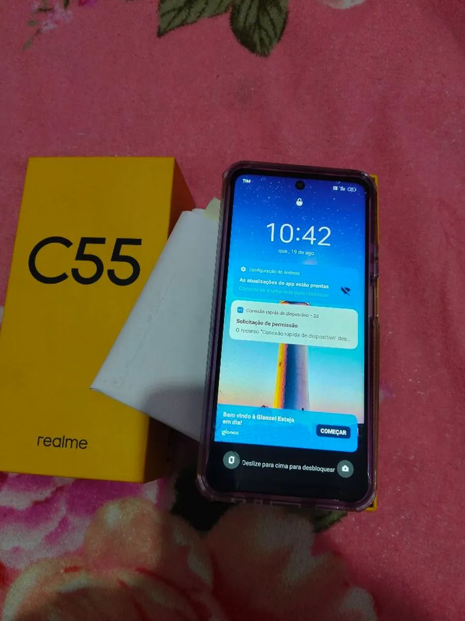 Vendo celular c55 com nota 