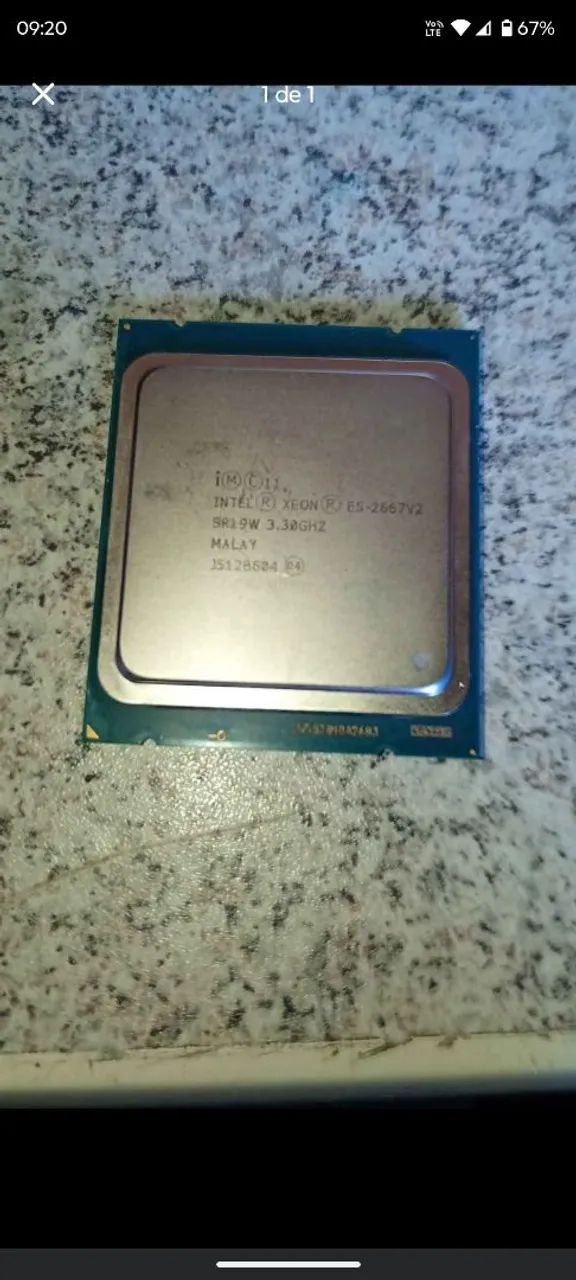 Vendo Processador Intel Xeon E5-2667 V2