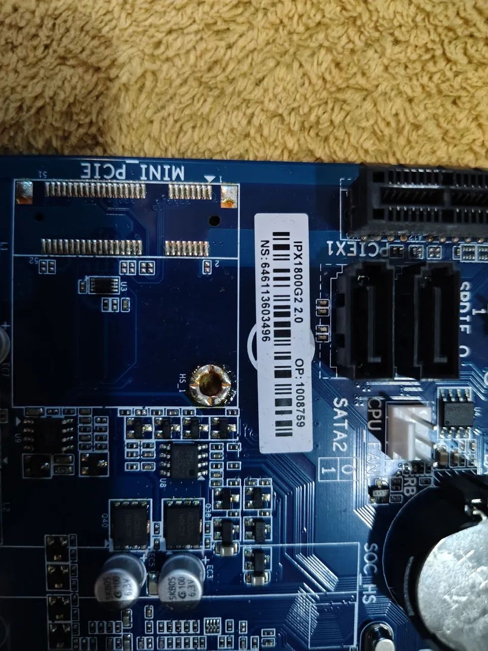 Placa-mãe IPX1800G2 2.0 - Usada, Sem teste - Foto 5