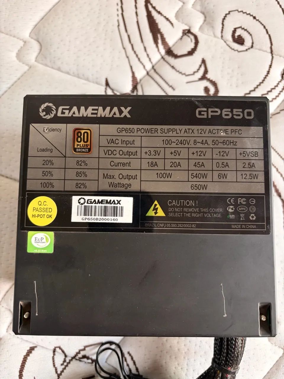 Fonte 650w 80 plus bronze - Foto 3
