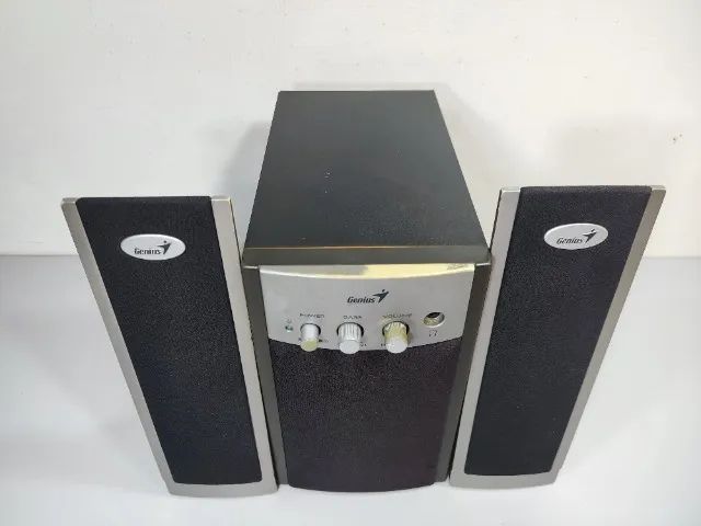 Caixa Amplificada Som Pc Antigo Genius Mtm (Usado) - Foto 2