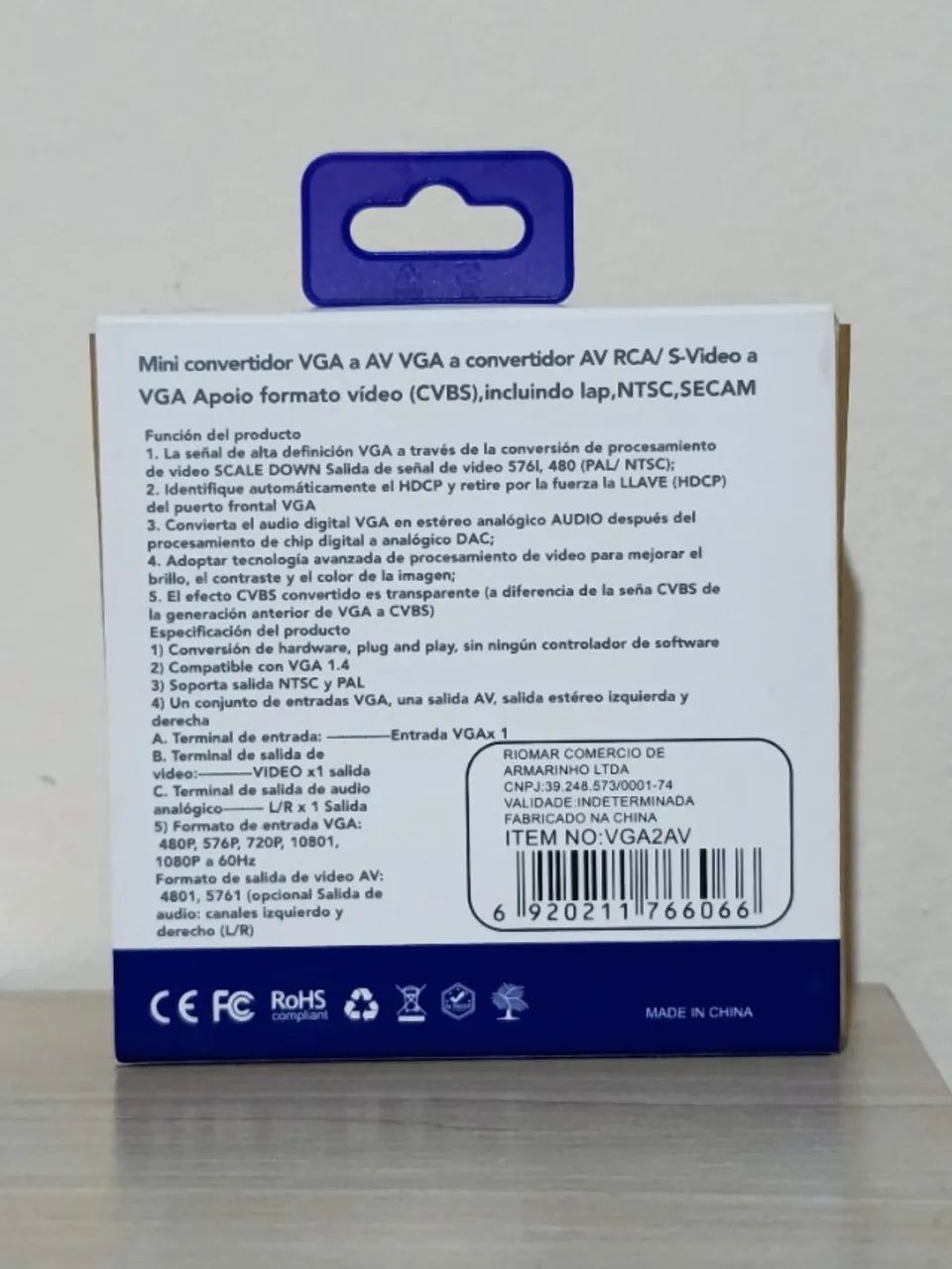 Mini Conversor VGA para AV RCA - VGA2AV - Foto 2