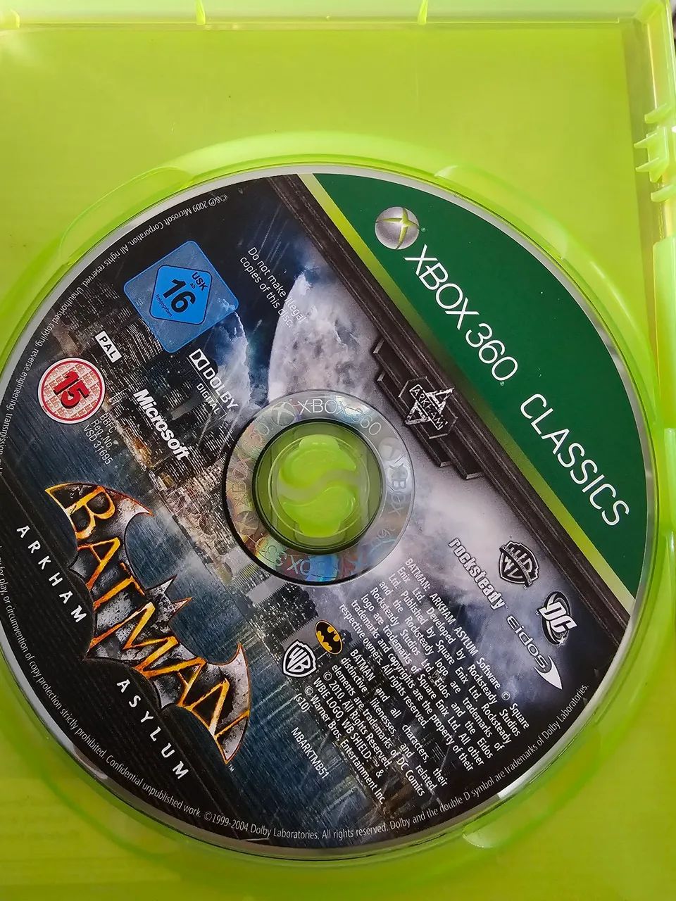 Jogo Batman Arkham Asylum Xbox 360 original com encarte e caixa - Foto 2