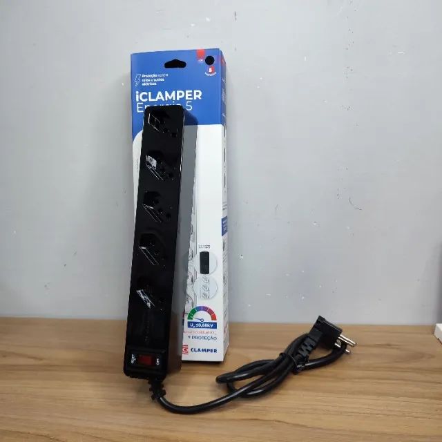 Filtro de Linha DPS Clamper iClamper Energia 5 Tomadas