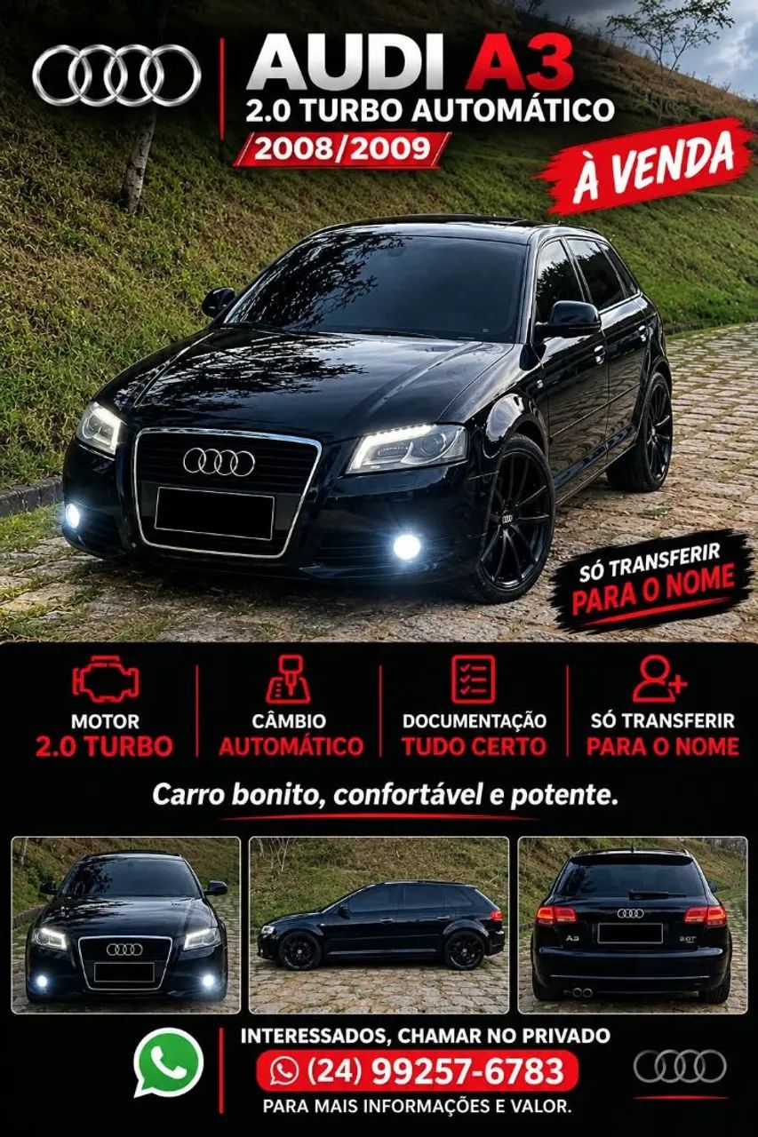 Audi A3 Sportback 2.0 16V TFSI Mec. 2009