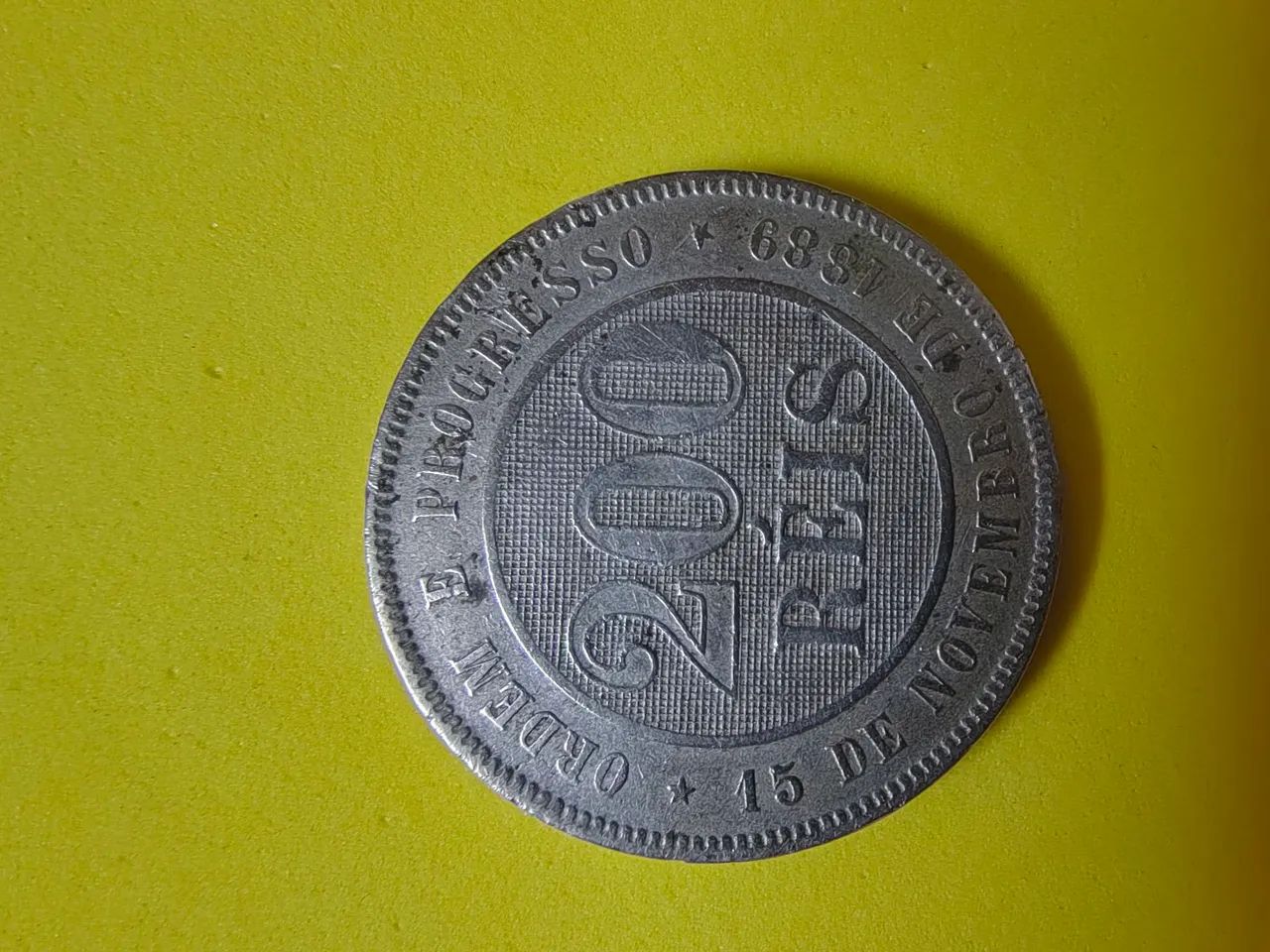 Moedas cédulas antigas  200 Reis de 1889 - Foto 3