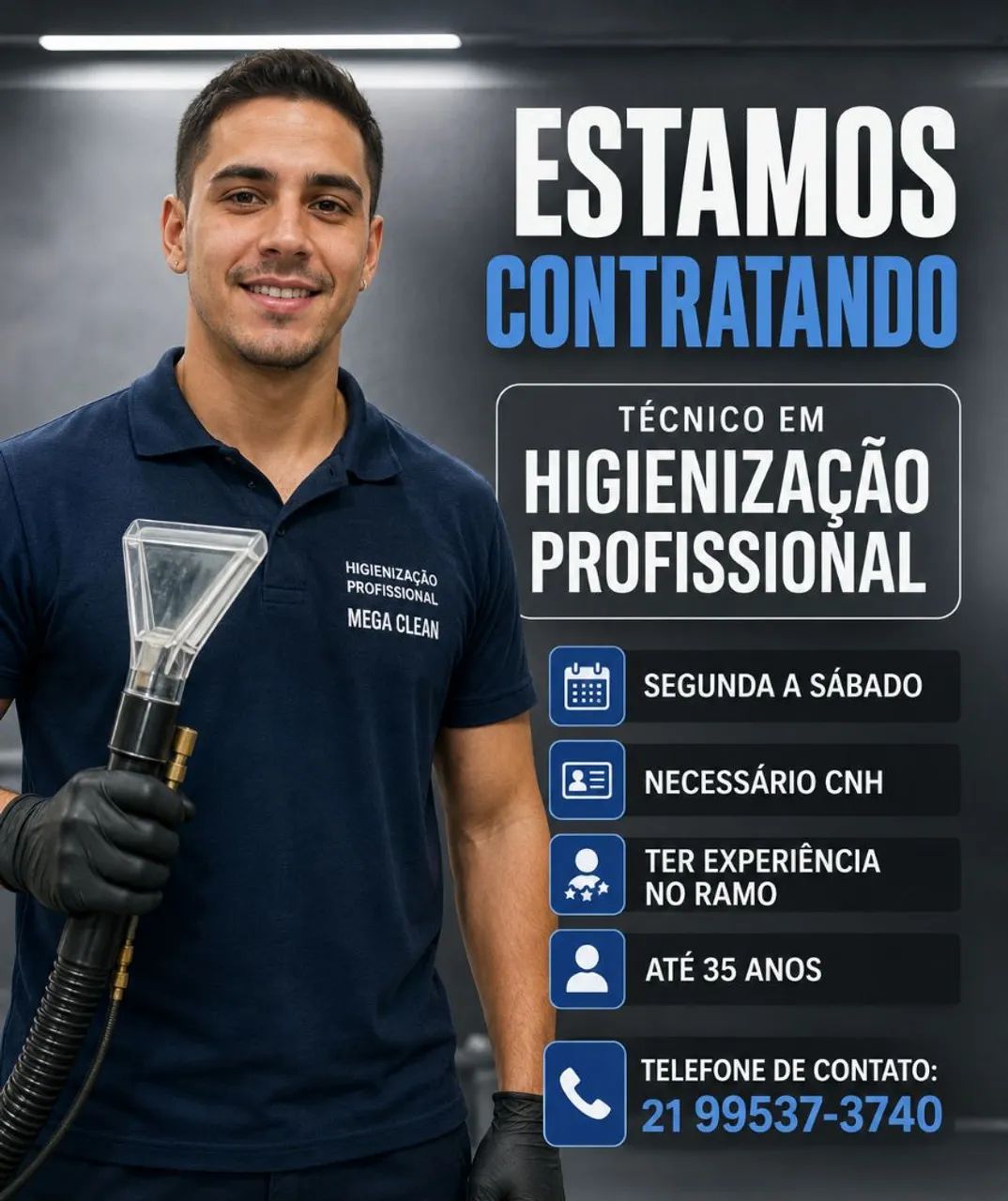 Técnico higienização de estofados