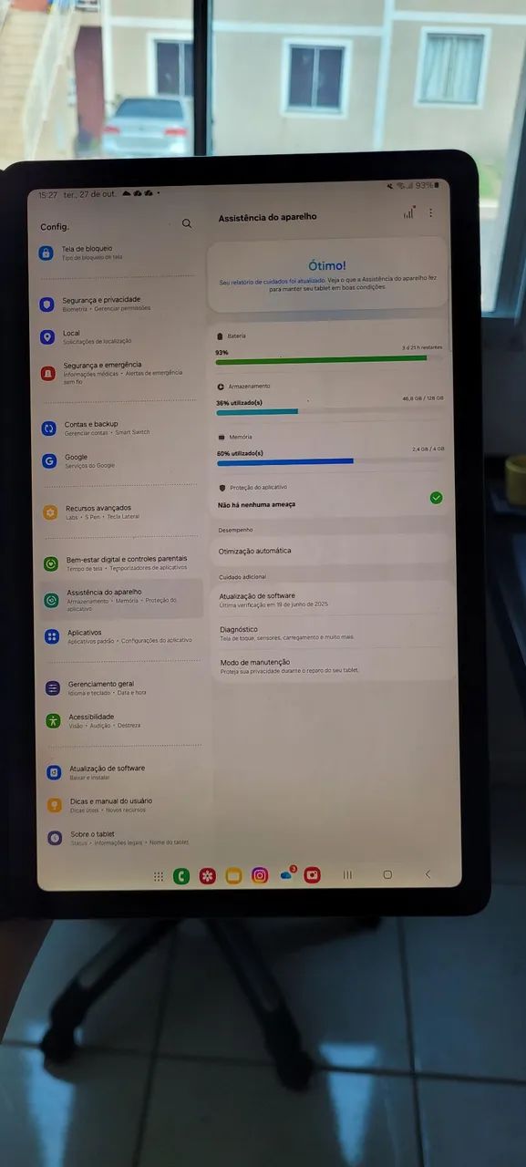 Tablet Galaxy Tab S6 128gb com chip e S pen - Foto 4