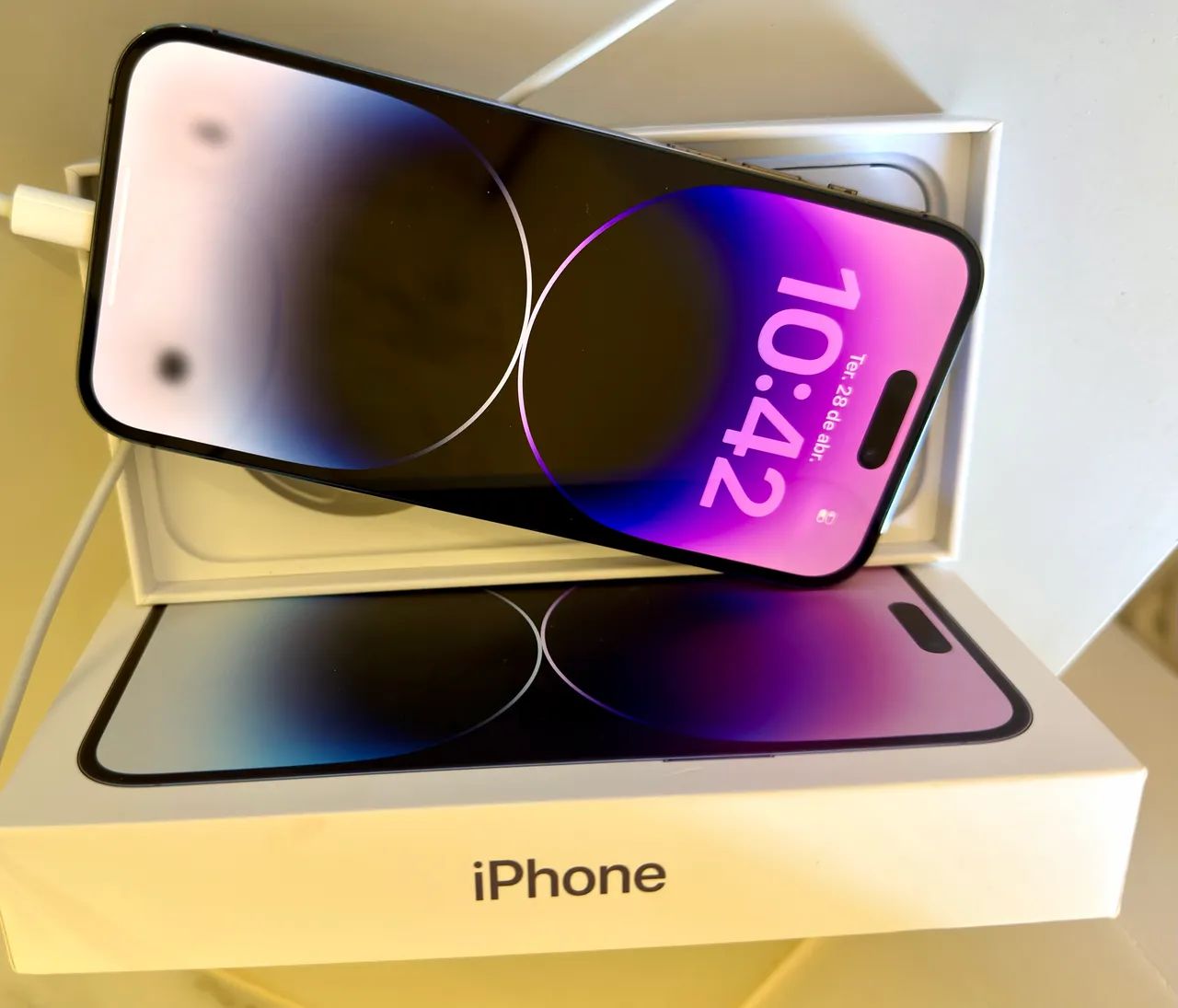 IPHONE 14 256 G ROXO SUPER NOVO - Celulares e Smartphones - Asa
